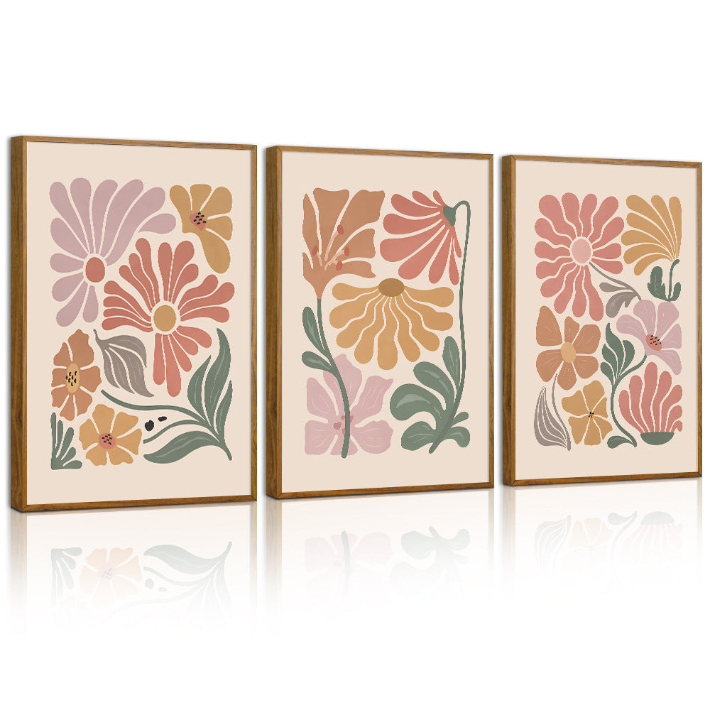 Simple Nordic Morandi Plant Flower Wall Art