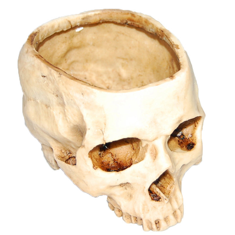 Resin Skull Flower Pot Ashtray Resin Skull Ornament Flower Pot