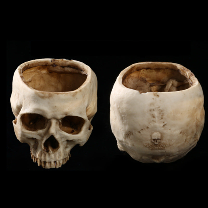 Resin Skull Flower Pot Ashtray Resin Skull Ornament Flower Pot