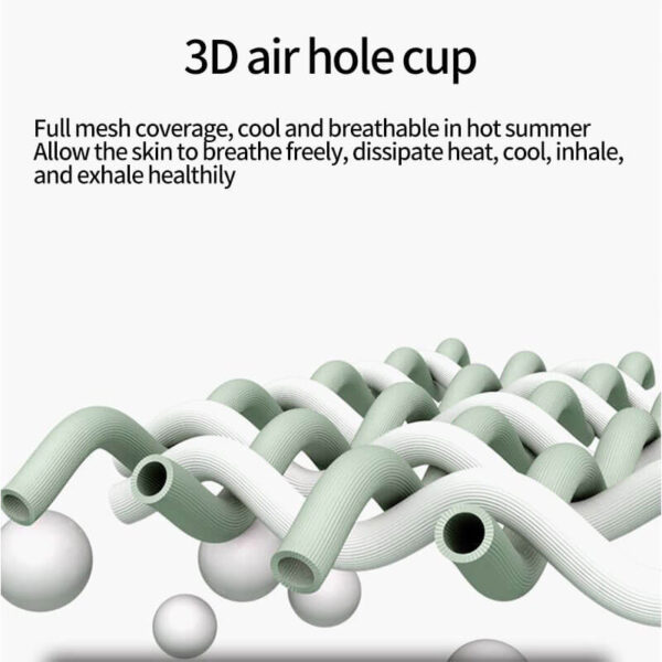 3D air hole up for transparent training bra