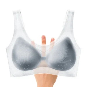 transparent training bra gray