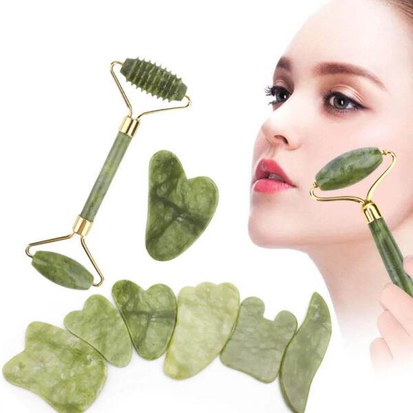 face roller and gua sha set