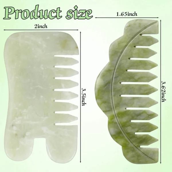 jade massage comb size